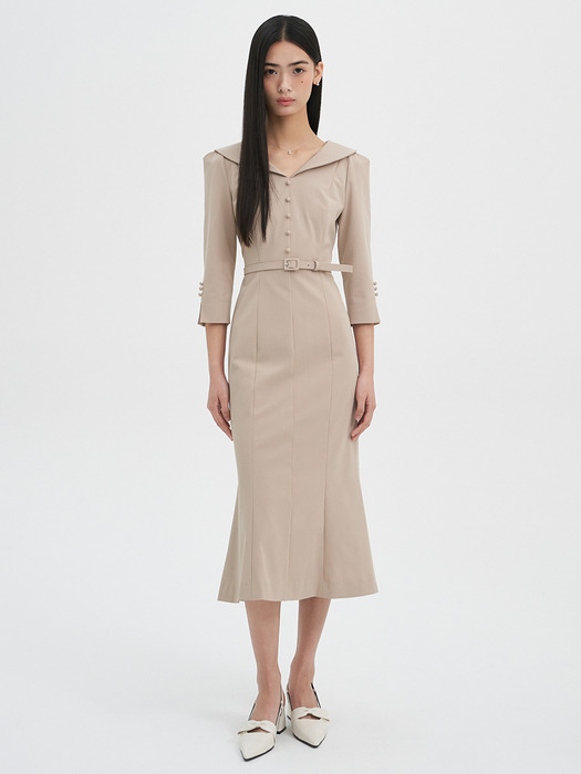 Classic Sailor Collar Dress (4color)