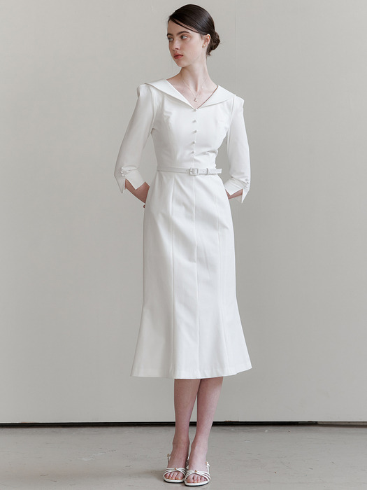 Classic Sailor Collar Dress (4color)