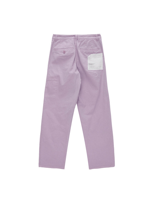 PATCHED DYING PANTS IN PURPLE