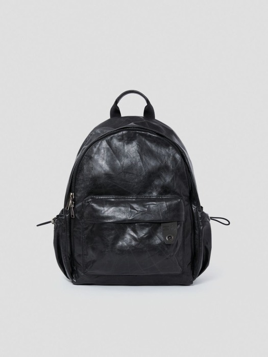 Daily Pocket Backpack S_Vegan Leather Roast Black