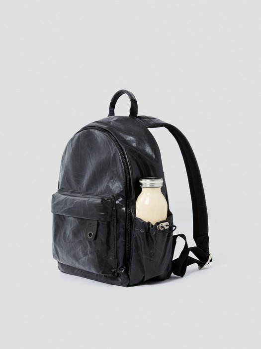 Daily Pocket Backpack S_Vegan Leather Roast Black