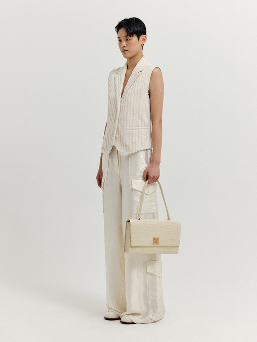 XI Buttoned Vest - Ivory