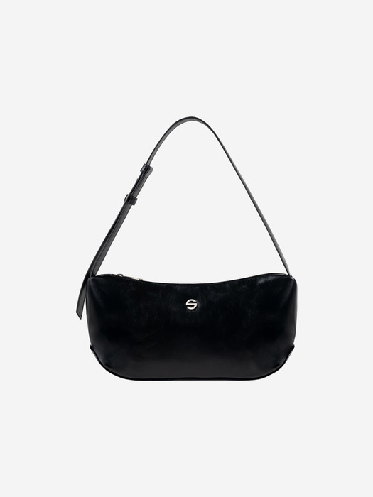 groove midde bag - glossy black