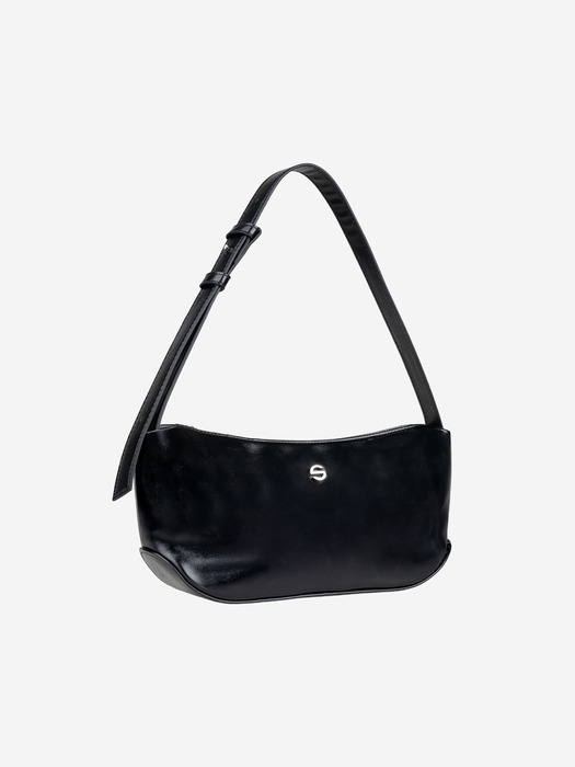 groove midde bag - glossy black