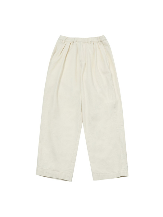 IVORY DRAWSTRING TROUSERS