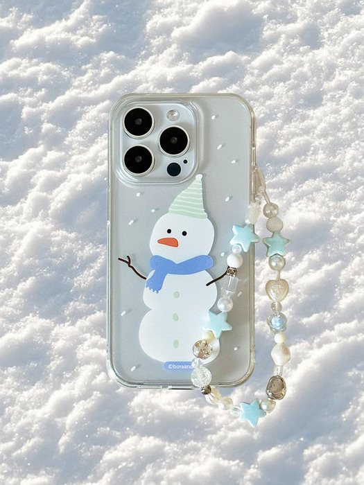 Winter snowman case  (Jelly/Jell hard)