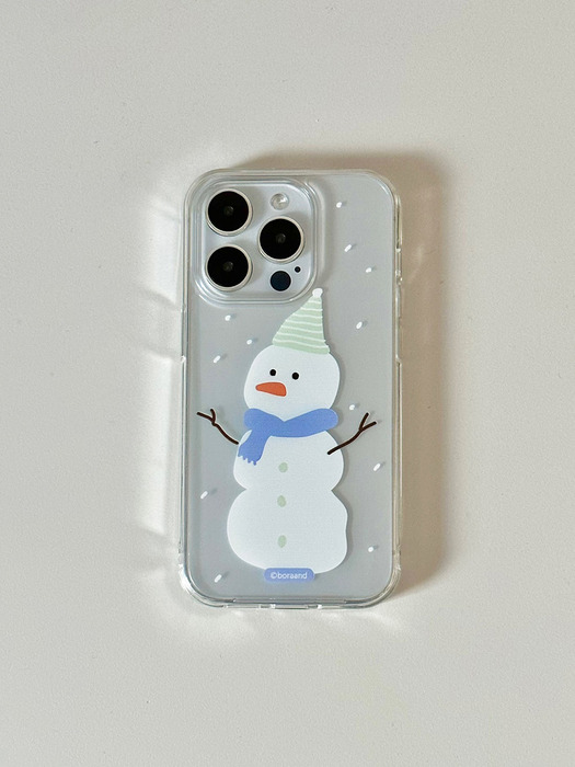 Winter snowman case  (Jelly/Jell hard)