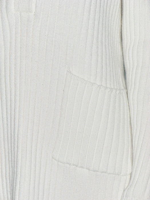 KNIT COLLAR DRESS, WHITE