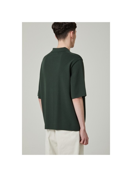 knitted shirt (short-sleeved)_CWWAM24401GRD