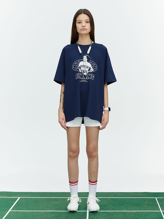 DRY AIR RUN PEOPLE OVER FIT TEE_NAVY