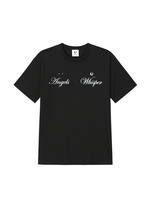 0 2 Angels Whisper T-shirt - BLACK