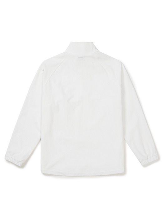 [24SS clove] Texture Half-Zip Anorak (White)