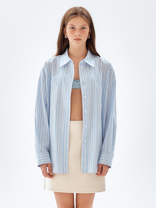 Relaxed Stripe Shirt_2color