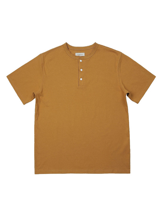 Utility Henly neck T-Shirts (Mustard)