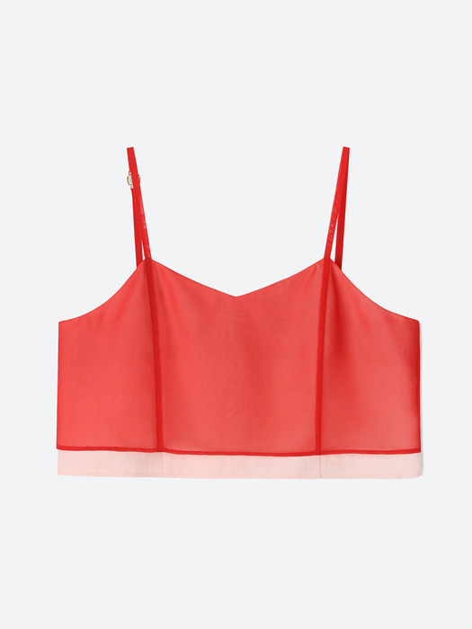 MJ S2 Amor Seer Layered Bustier / Red&Pink