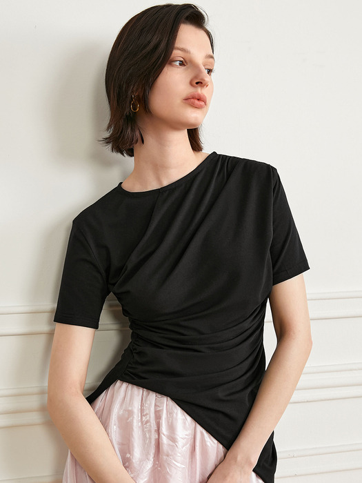 YY_Asymmetric fitted top_BLACK