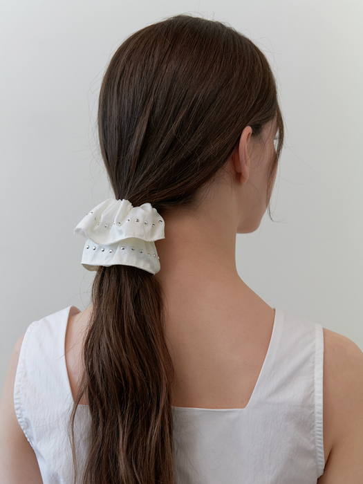 stud  line scrunch - off white (3color)