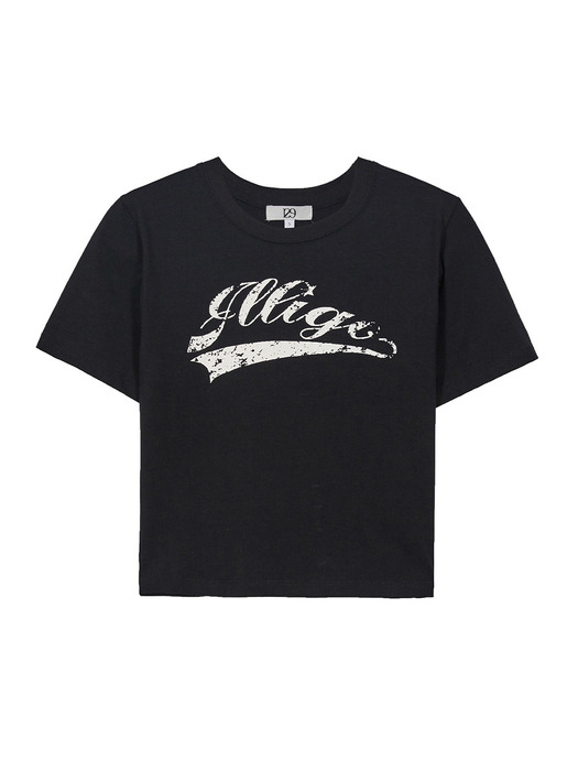 빈티지 베이스볼 핏티드 크롭 티셔츠 - 3 COLOR