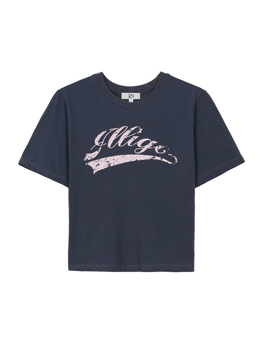 빈티지 베이스볼 핏티드 크롭 티셔츠 - 3 COLOR