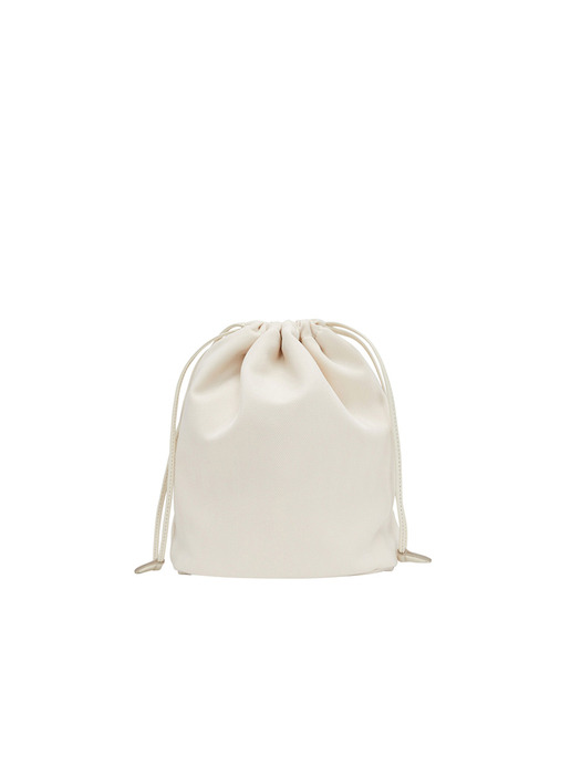 Perfec Drawstring Pouch M (퍼펙 드로우 스트링 파우치 미듐) Ivory