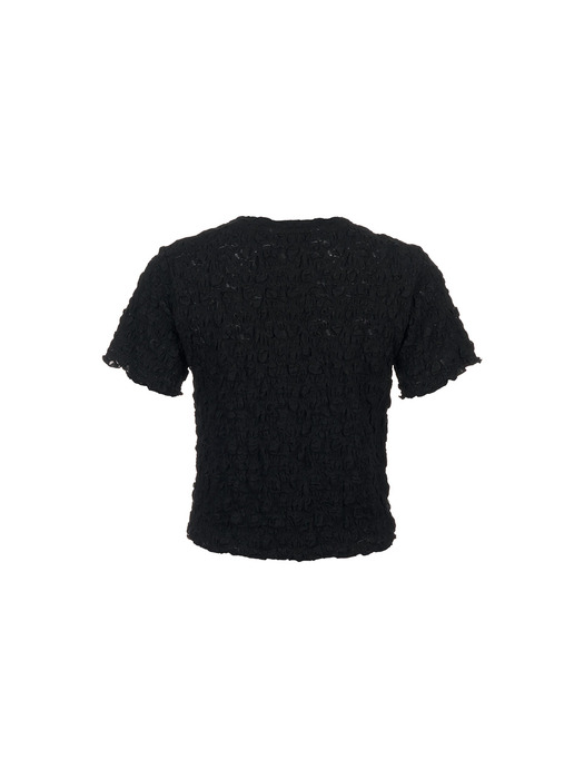 링클 베이직 반팔 티셔츠 [BLACK] / WBD2L01528