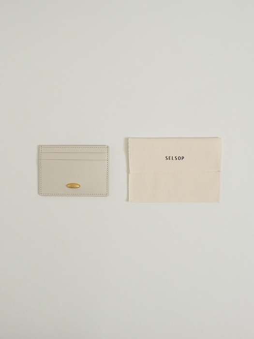 CARD WALLET / cream white