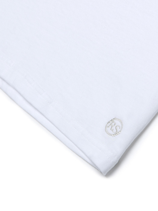 LEAVE ME ALONE RINGER T-SHIRT WHITE