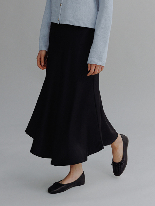 SHELL SATIN SKIRT (3colors)
