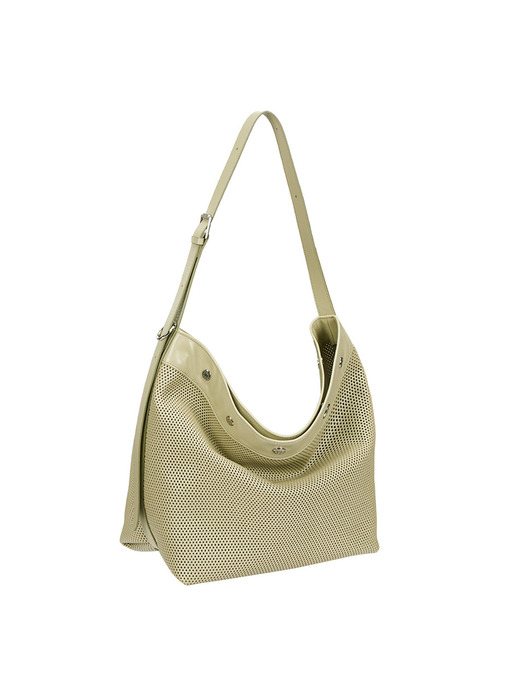 Perfec Button Up Net Hobo L (퍼펙 버튼 업 네트 호보 라지) Sage Green