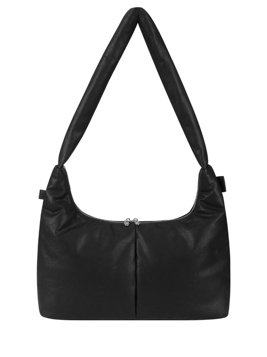 Soft Basket Hobo Bag (M)(black)