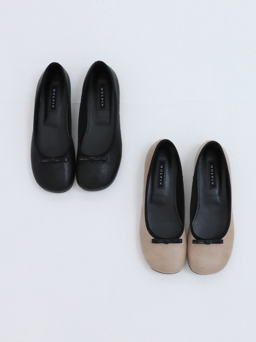 ribbon flat shoes_24536_black