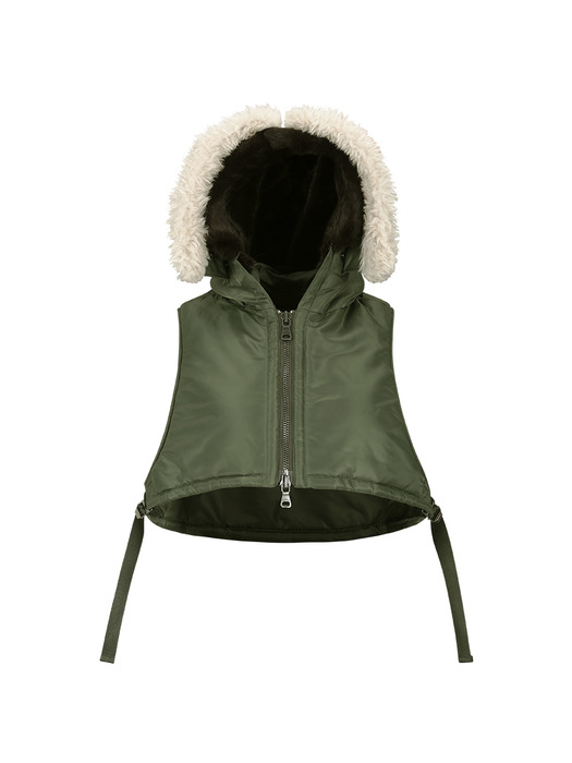 N2B HOOD FLYER VEST awa658w(KHAKI)