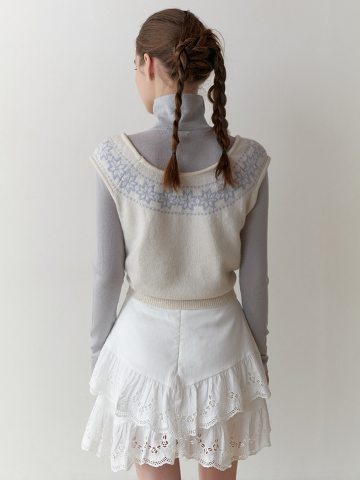 Snowflake knit (ivory)