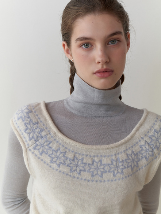 Snowflake knit (ivory)