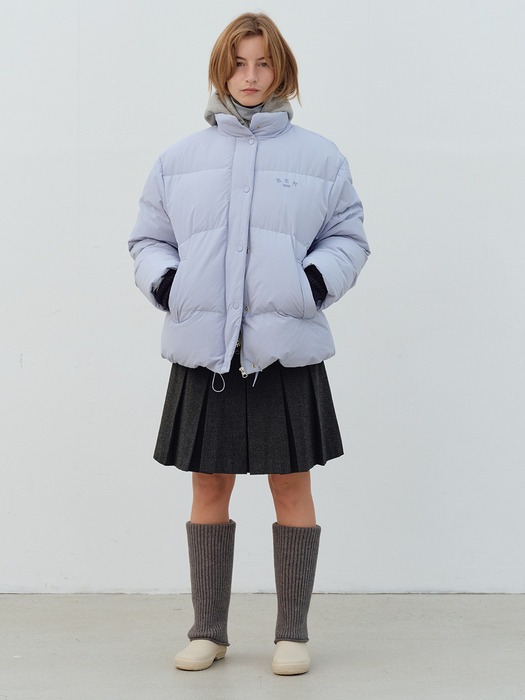 PUFFER DUCK DOWN JACKET - LAVENDER BLUE