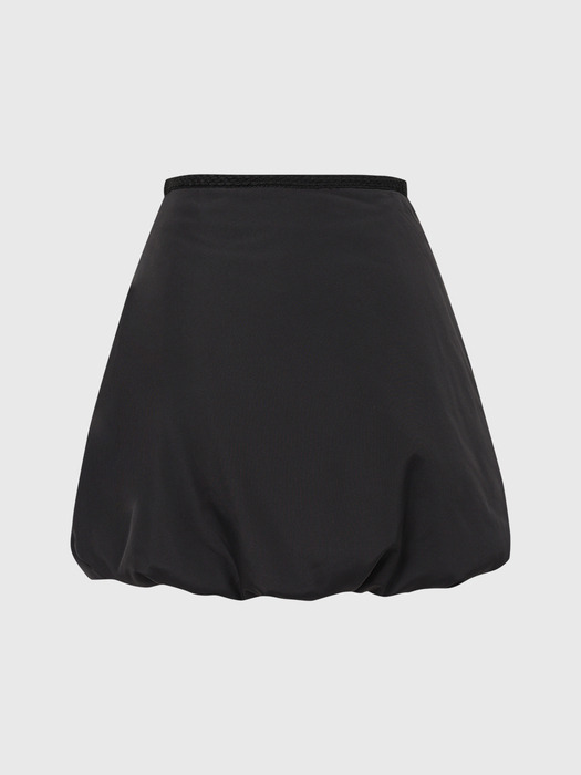 브린 숏 패딩 스커트_블랙 / BRYNN SHORT PADDING SKIRT_BLACK