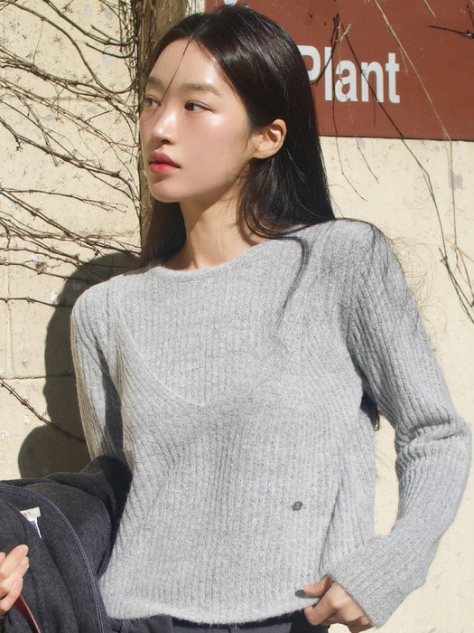 레이어드 뷔스티에 니트 세트 4컬러 VW317