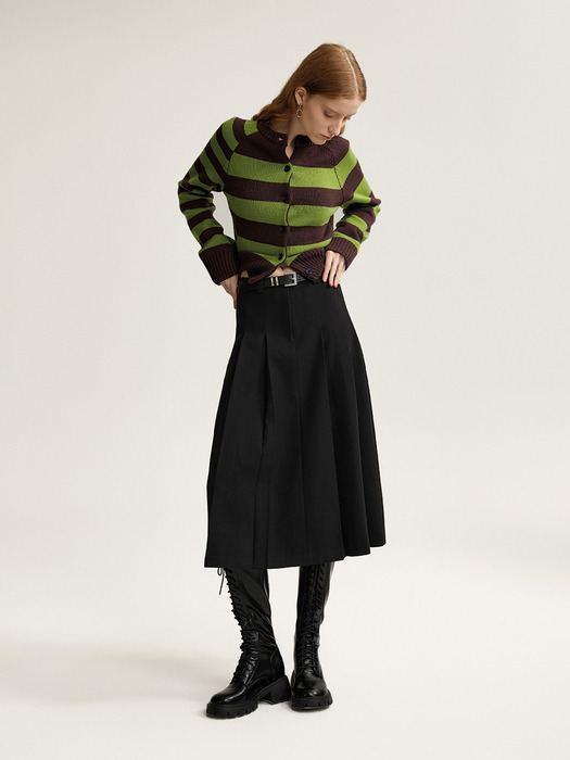 BA_Temperament pleated skirt_2color