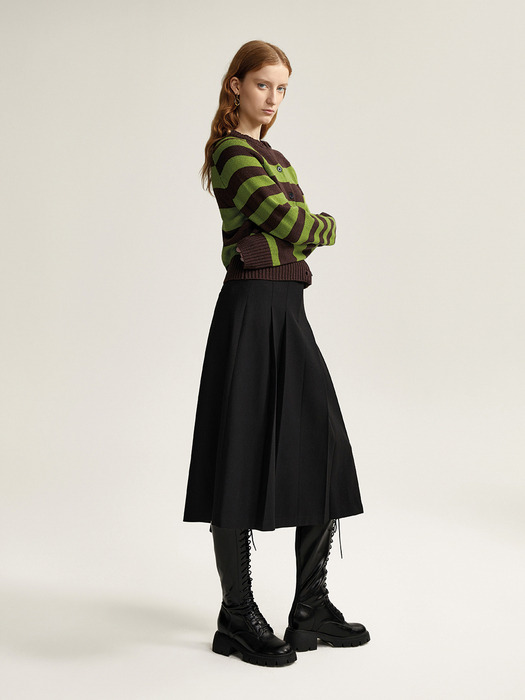 BA_Temperament pleated skirt_2color