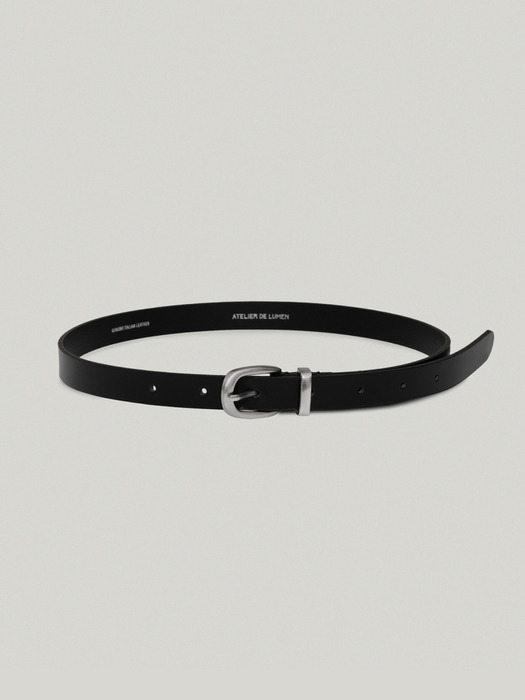 SOBRE LEATHER BELT (SOFT BLACK)