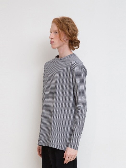 Oversized Long Sleeve T-Shirt - Stripe