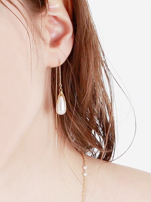Rose Petal Chain Earring[DL18SSER15MTF]
