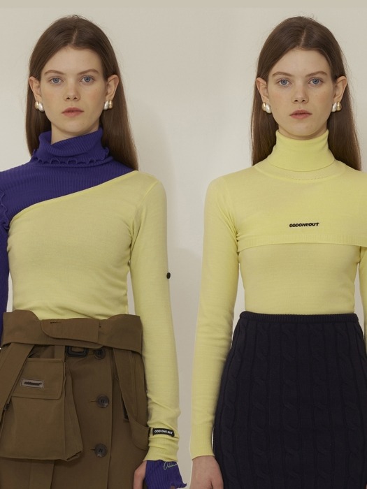 TWO WAY TURTLE NECK_YELLOW