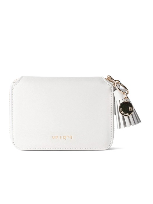 Mini Zipper Wallet _ Cream