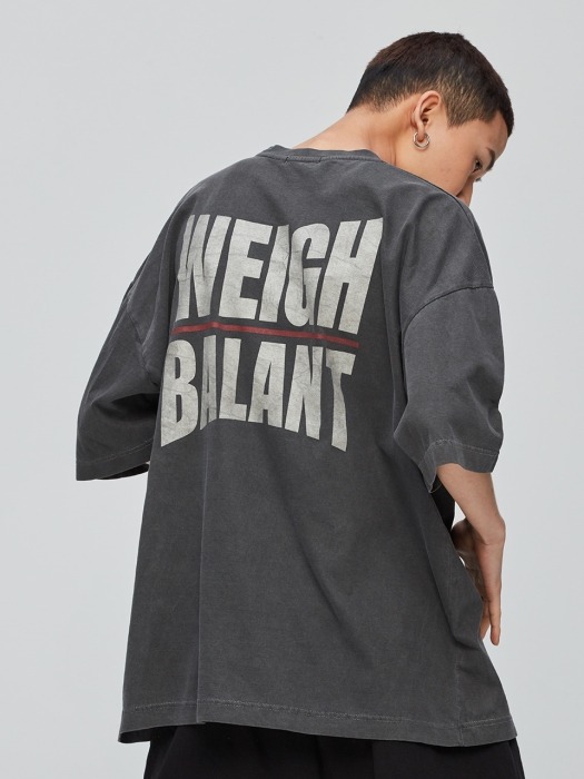 Pigment Weigh in on Issue Tshirt - Dark Gray