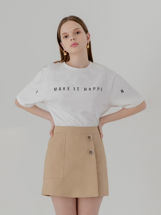 Make happen t-shirts in white