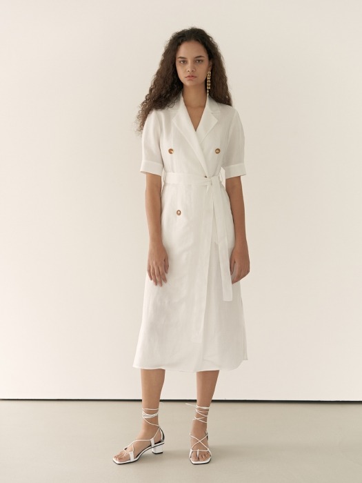 19RESORT LINEN DOUBLE DRESS_2COLOR