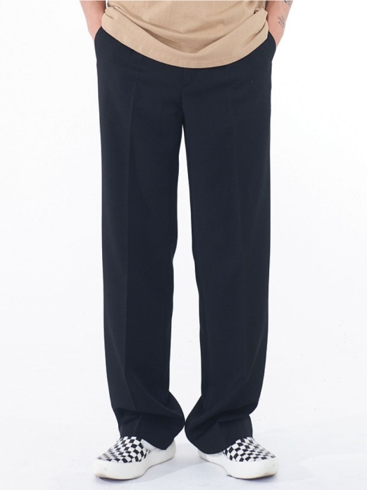 19ss Wide Slacks (Black)