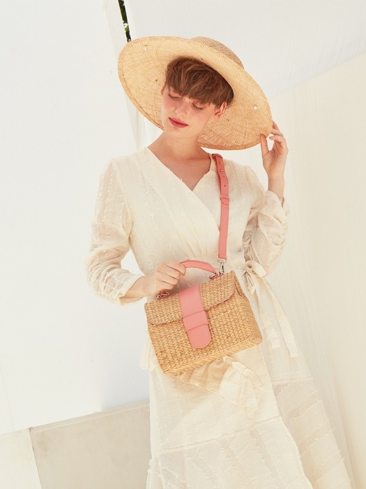 BON VOYAGE STRAW BAG_PINK