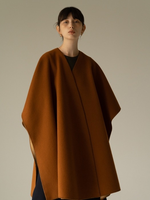 ROWE Reversible cape _camel